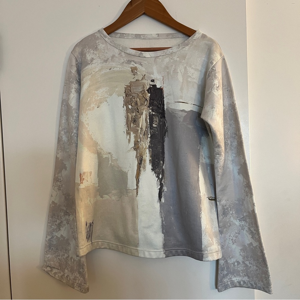 Y2K Water Color Long Sleeve Top